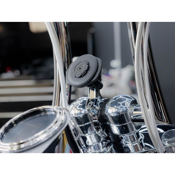 Suporte smartphone para guiador QUAD LOCK Pro Chrome - Largo