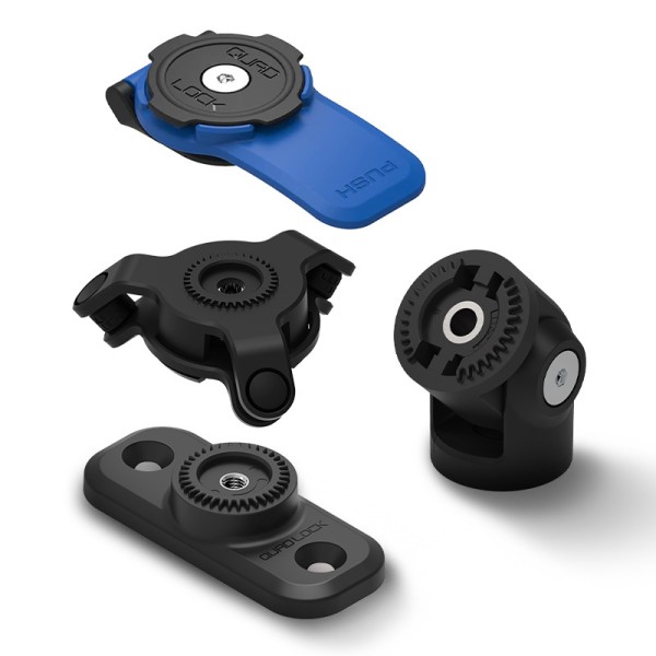Kit de montagem scooter QUAD LOCK 360 - Base/Adaptador/Cabeça + Amortecedor de vibrações
