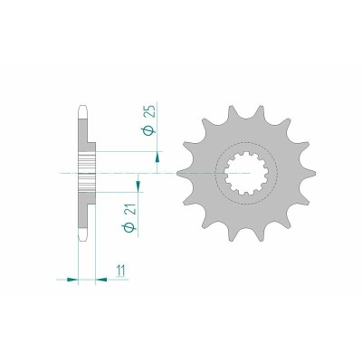 AFAM FR SPROC 520 STEEL ST...