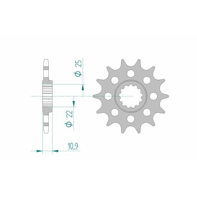 AFAM FR SPROC 520 STEEL ST...