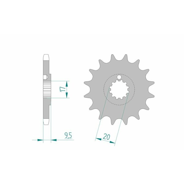 AFAM FR SPROC 428 STEEL SC 94202, 14