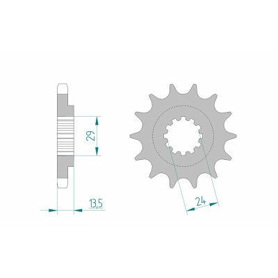 AFAM FR SPROC 530 STEEL ST...