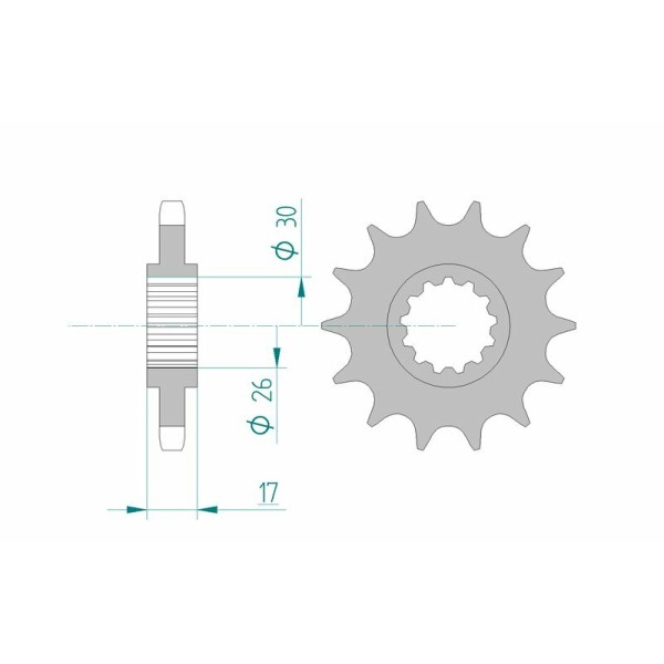 AFAM FR SPROC 530 STEEL ST 20603, 16