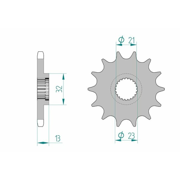 AFAM FR SPROC 428 STEEL ST 21311, 15
