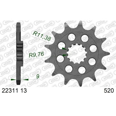 AFAM FR SPROC 520 STEEL ST...