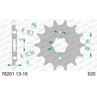 AFAM FR SPROC 520 STEEL ST...