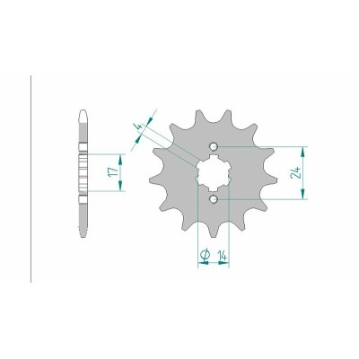 AFAM FR SPROC 420 STEEL ST...
