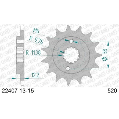 AFAM FR SPROC 520 STEEL ST...