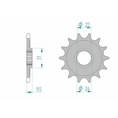 AFAM FR SPROC 520 STEEL ST...