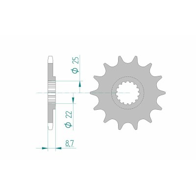 AFAM FR SPROC 520 STEEL ST...