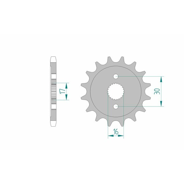 AFAM FR SPROC 428 STEEL ST 20108, 14