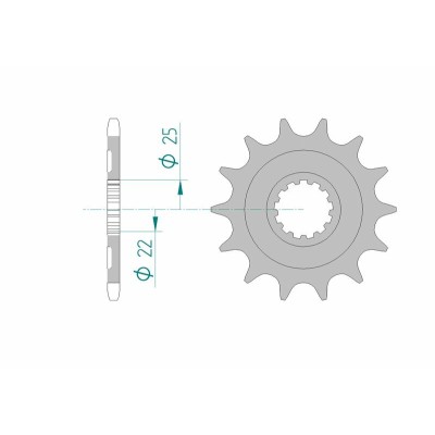 AFAM FR SPROC 520 STEEL SC...