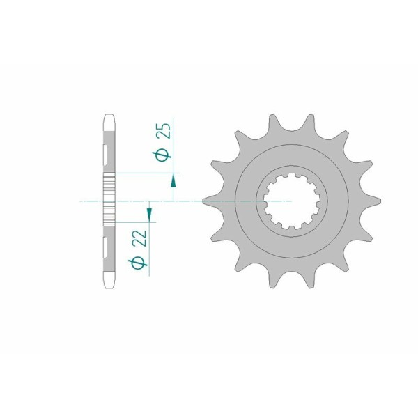 AFAM FR SPROC 520 STEEL SC 27502, 13