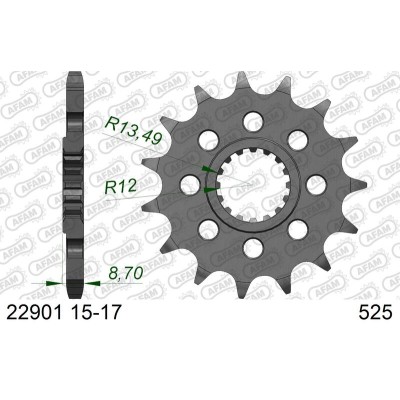 AFAM FR SPROC 525 STEEL ST...
