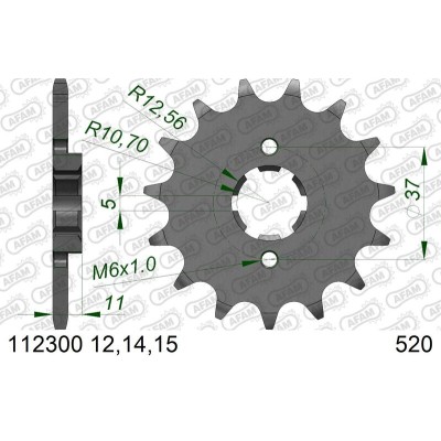 AFAM FR SPROC 520 STEEL ST...