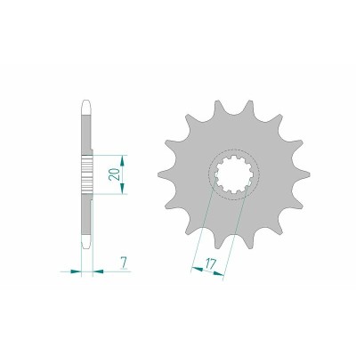 AFAM FR SPROC 420 STEEL ST...