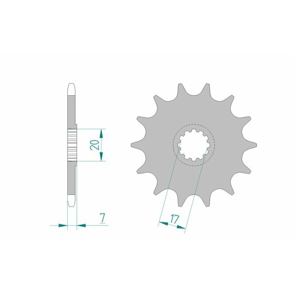 AFAM FR SPROC 420 STEEL ST 94109, 14