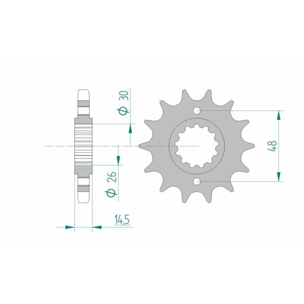 AFAM FR SPROC 530 STEEL ST 20602, 14