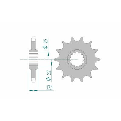 AFAM FR SPROC 525 STEEL ST...