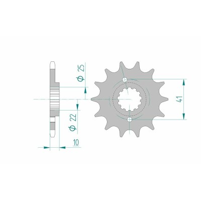 AFAM FR SPROC 520 STEEL ST...