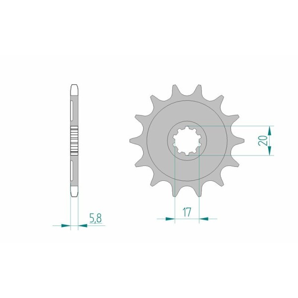 AFAM FR SPROC 520 STEEL SC 24304, 13