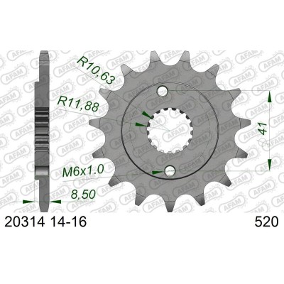 AFAM FR SPROC 520 STEEL ST...