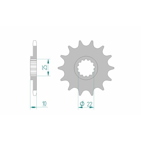AFAM FR SPROC 520 STEEL ST 21510, 14