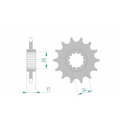 AFAM FR SPROC 520 STEEL ST...