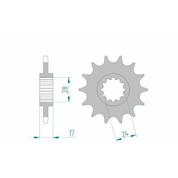 AFAM FR SPROC 520 STEEL ST 20516, 15
