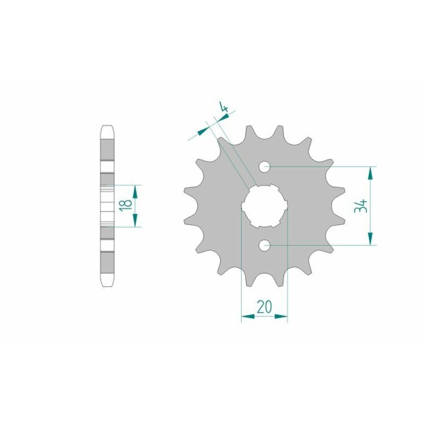 AFAM FR SPROC 428 STEEL ST 20200, 14