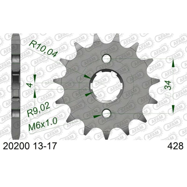 AFAM FR SPROC 428 STEEL ST 20200, 13