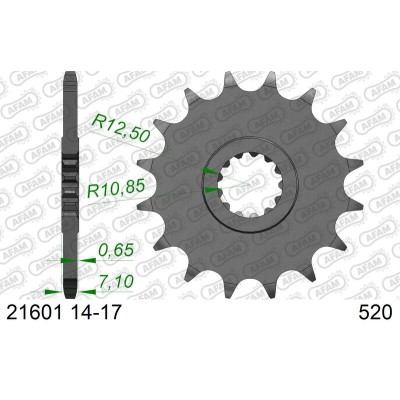AFAM FR SPROC 520 STEEL ST...
