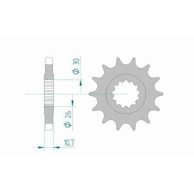 AFAM FR SPROC 530 STEEL ST...