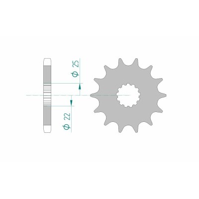 AFAM FR SPROC 530 STEEL ST...