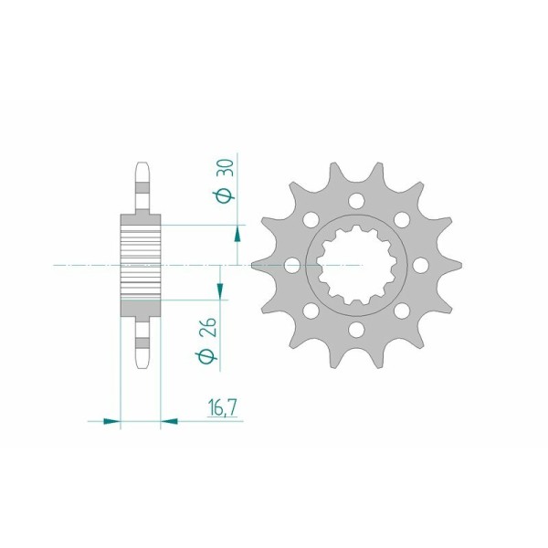 AFAM FR SPROC 520 STEEL ST 20613, 14