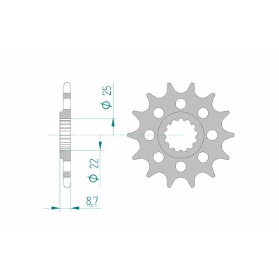 AFAM FR SPROC 520 STEEL ST...
