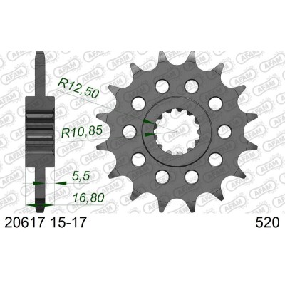 AFAM FR SPROC 520 STEEL ST...