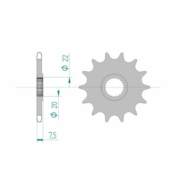 AFAM FR SPROC 520 STEEL SC 20210, 13