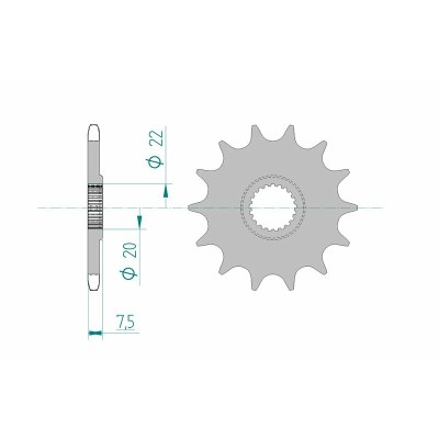 AFAM FR SPROC 520 STEEL SC...