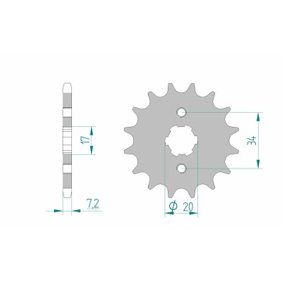 AFAM FR SPROC 428 STEEL ST...