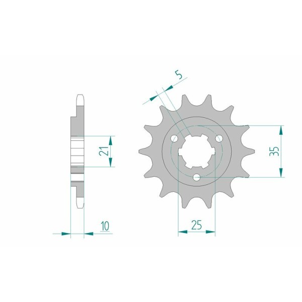 AFAM FR SPROC 520 STEEL ST 22600, 16