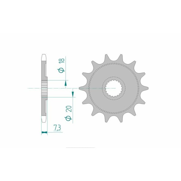 AFAM FR SPROC 520 STEEL ST 20206, 14
