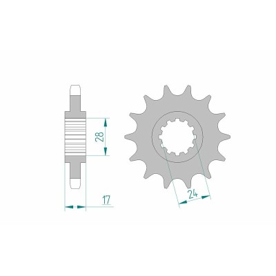 AFAM FR SPROC 530 STEEL ST...