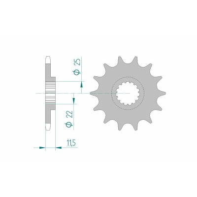 AFAM FR SPROC 520 STEEL ST...