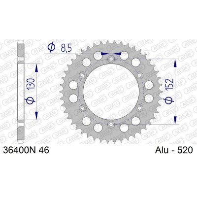 AFAM RR SPROC 520 ALU UL...