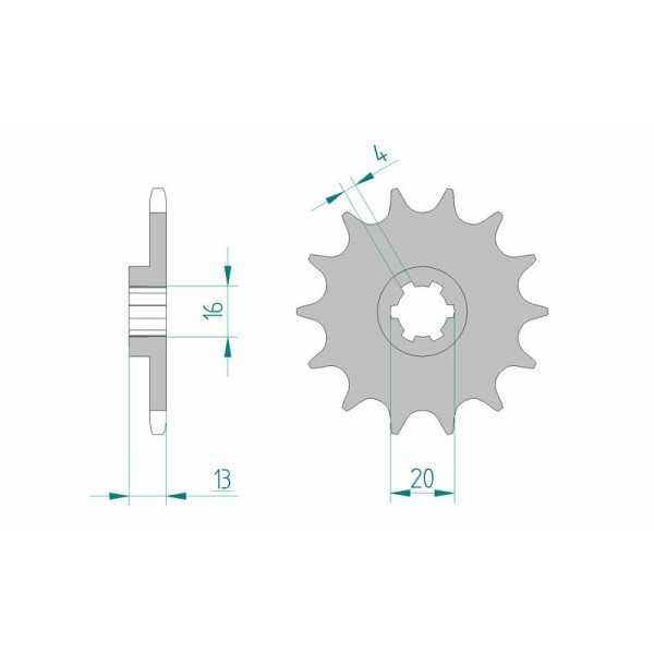AFAM FR SPROC 520 STEEL ST 94214, 12
