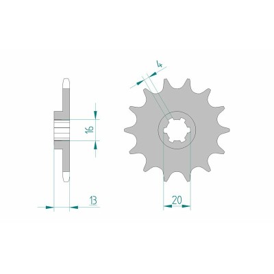 AFAM FR SPROC 520 STEEL ST...