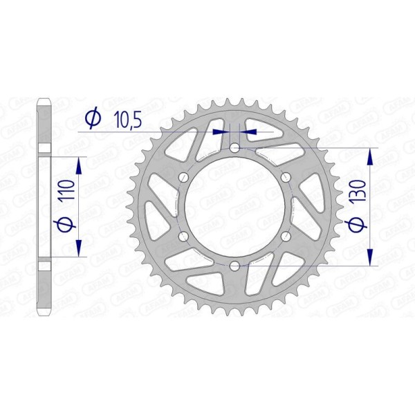 AFAM RR SPROC 520 ALU UL HA 13814, 47