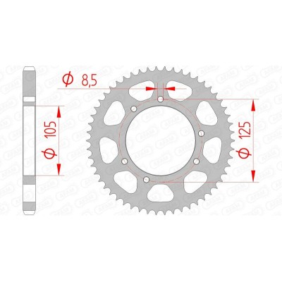 AFAM RR SPROC 428 STEEL ST...