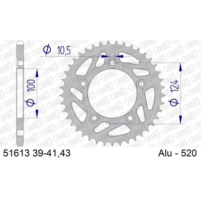 AFAM RR SPROC 520 ALU UL HA...